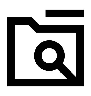  Arama klasörü vektör simgesi