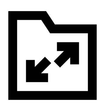  Klasör vektör simgesi yeniden boyutlandırma