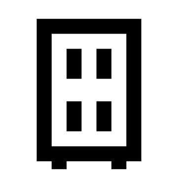  Dolap vektör simgesi