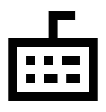  klavye vektör simgesi