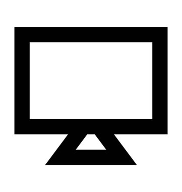  monitör vektör simgesi