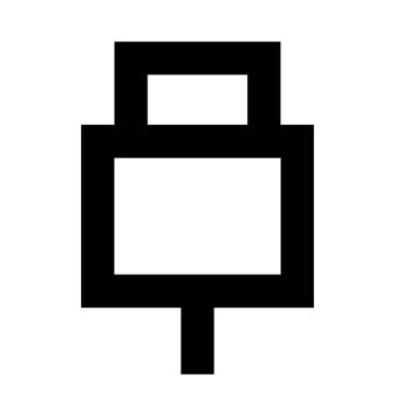  usb dolgu vektör simgesi