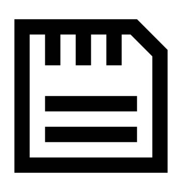  hafıza kartı vektör simgesi