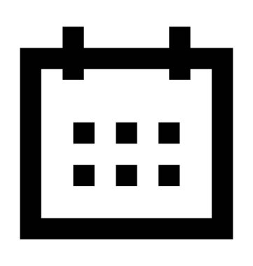  Takvim vektörü simgesi