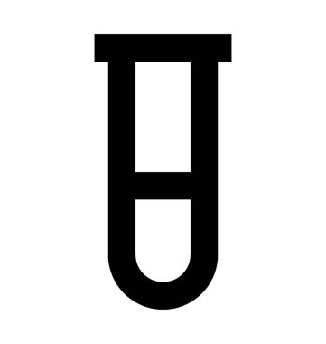  test tüp vektör simgesi