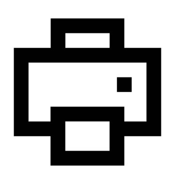  Yazıcı vektör simgesi