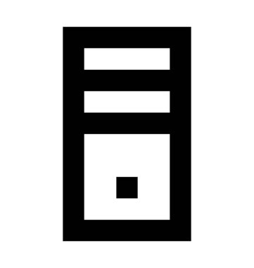  PC kule vektör simgesi