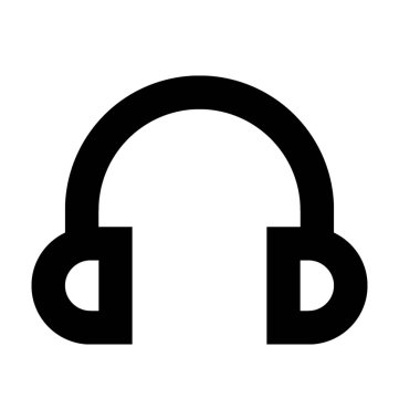  Kulaklık vektör simgesi