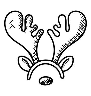 Neşeli Noel Ren geyiği geyik boynuzu 