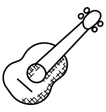 gitar el çekilmiş simgesi
