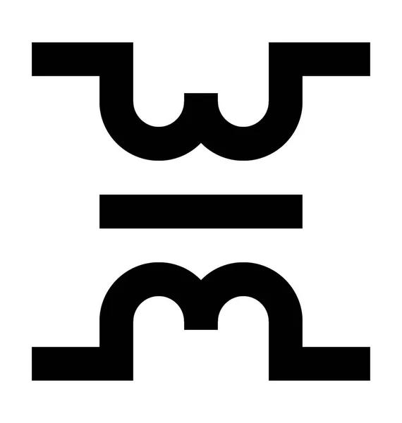 Elektrisk krets vektor symbol — Stock vektor