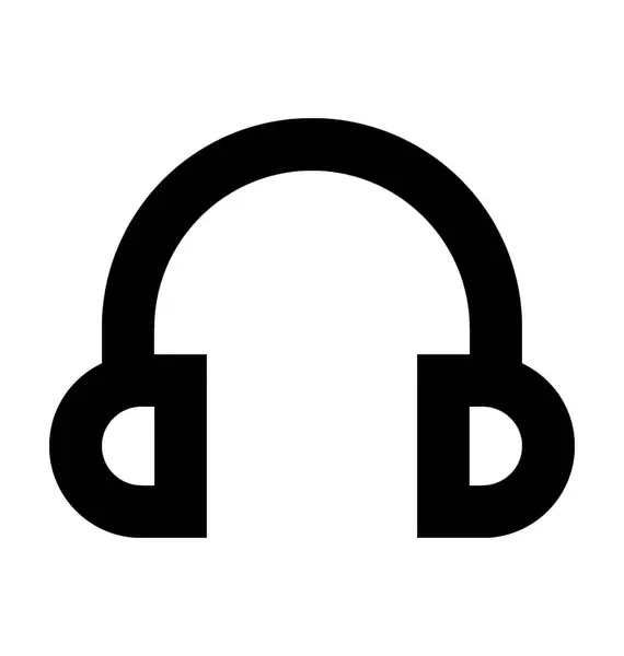 Kopfhörer-Vektorsymbol — Stockvektor