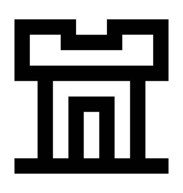  Kale vektör simgesi