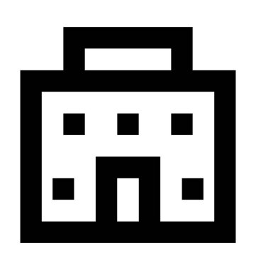  otel binası vektör simgesi