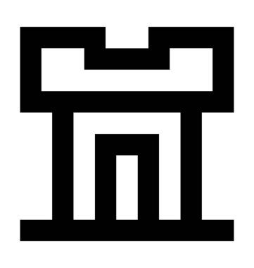  Kale vektör simgesi