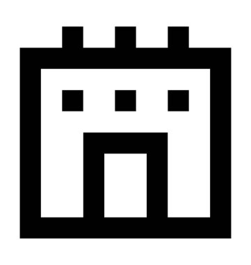  Müze vektör simgesi