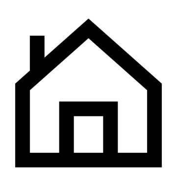  Bungalov vektör simgesi