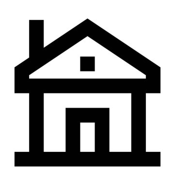  Kulübe vektör simgesi