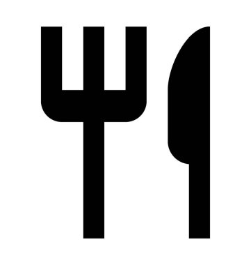  Çatal bıçak vektör simgesi