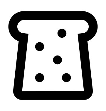  Tost vektör simgesi