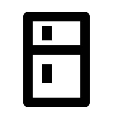  Buzdolabı vektör simgesi