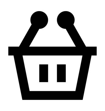  Alışveriş sepeti vektör simgesi