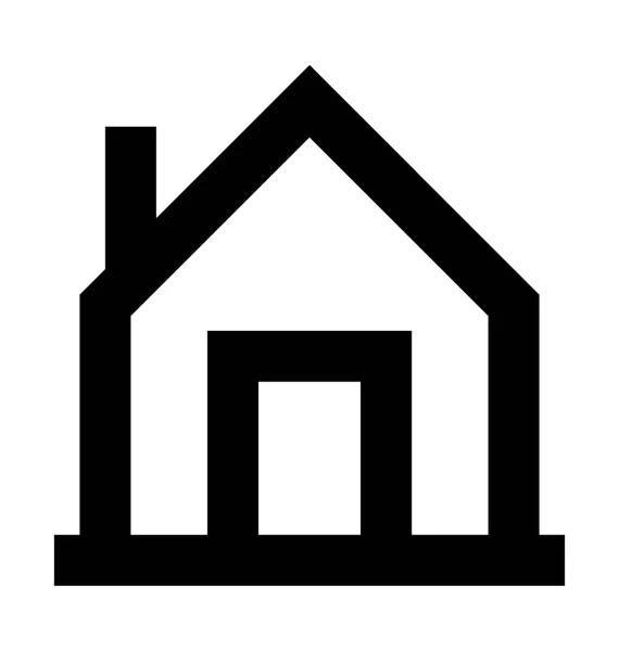 Cottage Vector Icono — Vector de stock