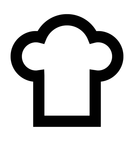 Chef Hat  Vector Icon — Stock Vector