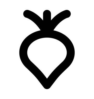  Şalgam vektör simgesi