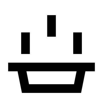  Sıcak yemek vektör simgesi