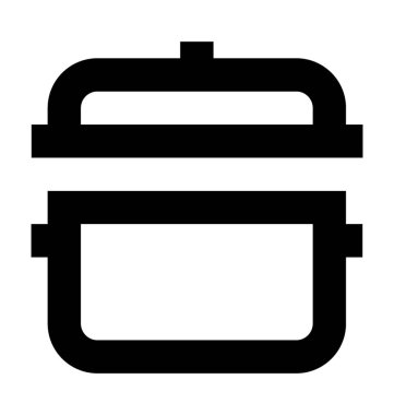  Pişirme Pan vektör simgesi