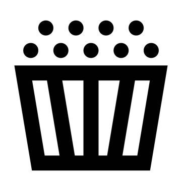  Patlamış mısır vektör simgesi