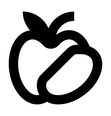  elma vektör simgesi