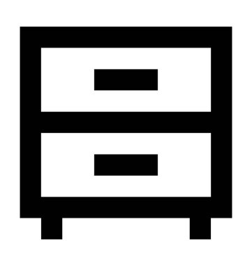  Çekmeceli vektör simgesi