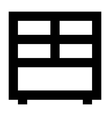  Dolapları vektör simgesi