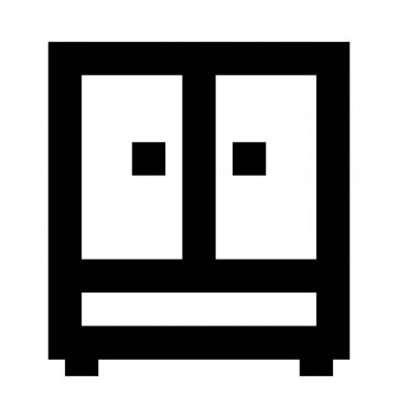  Dolap vektör simgesi