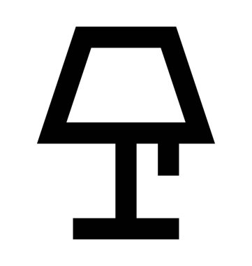  tablo lambası vektör simgesi