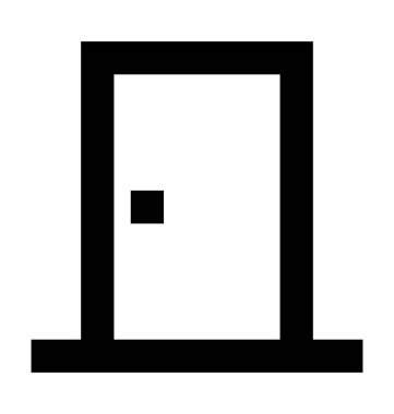 Kapı vektör simgesi