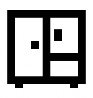  Dolap vektör simgesi