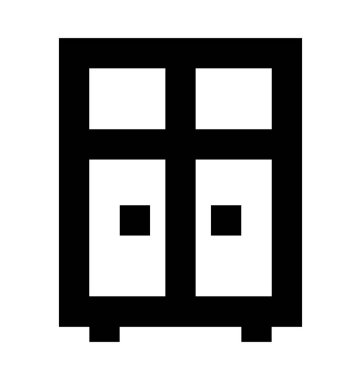  Dolap vektör simgesi