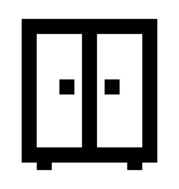  Dolap vektör simgesi