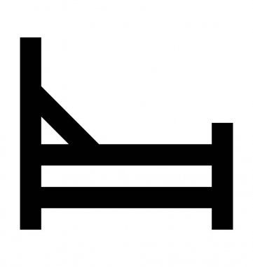  Yatak vektör simgesi