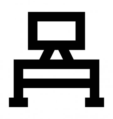  TV standı vektör simgesi