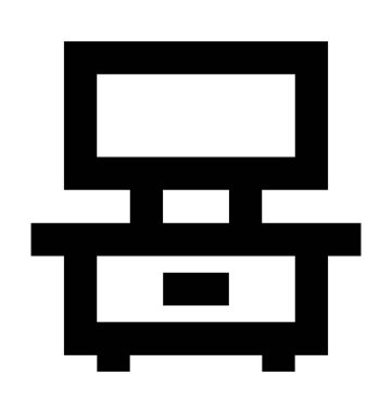  TV standı vektör simgesi