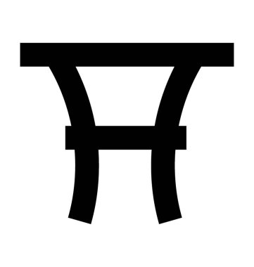  Yemek Masası vektör simgesi