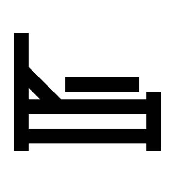  Yatak vektör simgesi