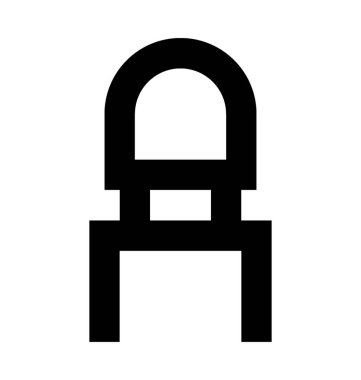  Sandalye vektör simgesi