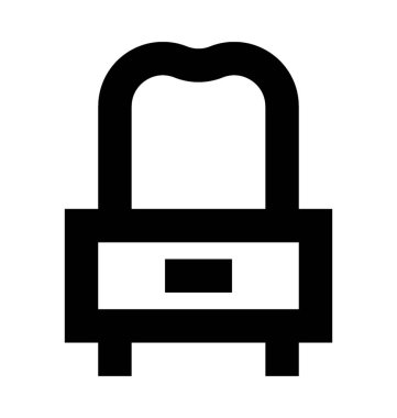  Vanity tablo vektör simgesi