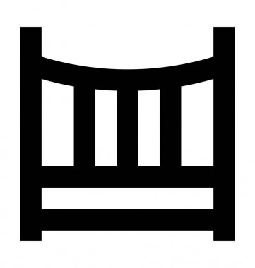  Bebek beşik vektör simgesi