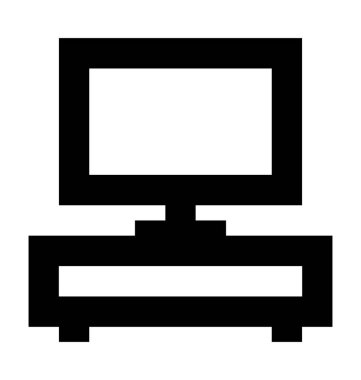  TV standı vektör simgesi